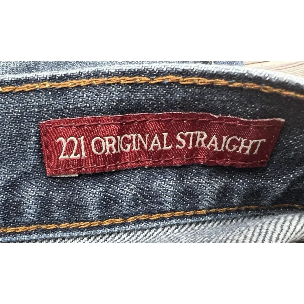 Lucky Brand 221 Original Straight Leg Blue Denim Jeans‎ Mens 36/30